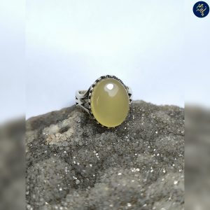 انگشتر عقیق عسلی