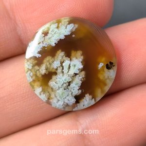 نگین-عقیق-عسلی-گلدار